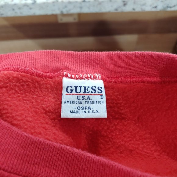 Vintage 80's GUESS? Loose Fit Belly Top - Picture 6 of 7